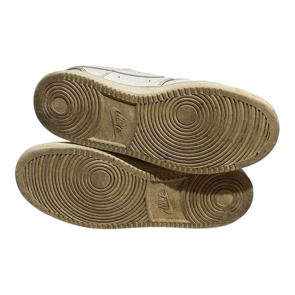 Nike Court Vision Low Sail Cream Off White Leather Sneakers Men's 8.5 CD4341-100 - Picture 8 of 8